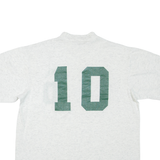 Womens T-Shirt Grey High Neck L