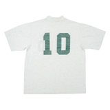 Womens T-Shirt Grey High Neck L