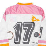 ELLESSE Womens Jersey Pink 3/4 Sleeve V-Neck UK 12