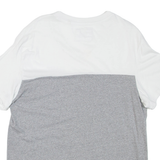 GUESS Womens T-Shirt Grey V-Neck L