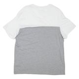 GUESS Womens T-Shirt Grey V-Neck L