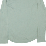 CARHARTT Womens T-Shirt Green Long Sleeve V-Neck S