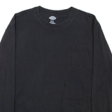 DICKIES Mens T-Shirt Black Long Sleeve XL