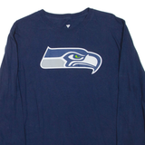 FANATICS Seattle Seahawks Mens T-Shirt Blue Long Sleeve USA L