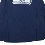 FANATICS Seattle Seahawks Mens T-Shirt Blue Long Sleeve USA L