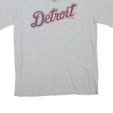 MAJESTIC Detroit Mens T-Shirt Grey USA XL
