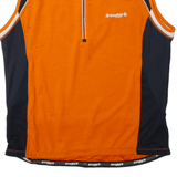 STROKE Cycling Mens Jersey Orange 1/2 Zip XL