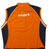 STROKE Cycling Mens Jersey Orange 1/2 Zip XL
