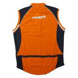 STROKE Cycling Mens Jersey Orange 1/2 Zip XL
