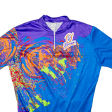 Brian Cycling Mens Jersey Blue 1/4 Zip L