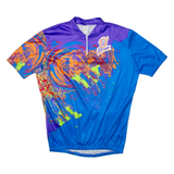 Brian Cycling Mens Jersey Blue 1/4 Zip L