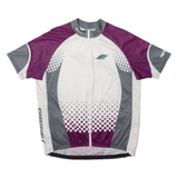TWERENBOLD Cycling Full Zip Mens Jersey Purple High Neck XL