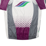 TWERENBOLD Cycling Full Zip Mens Jersey Purple High Neck XL