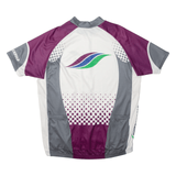 TWERENBOLD Cycling Full Zip Mens Jersey Purple High Neck XL