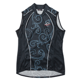 CUORE Cycling Full Zip Mens Jersey Black Sleeveless High Neck S