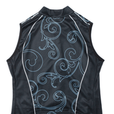 CUORE Cycling Full Zip Mens Jersey Black Sleeveless High Neck S