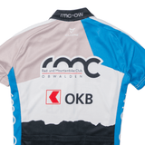 CUORE Cycling Full Zip Mens Jersey Blue High Neck S