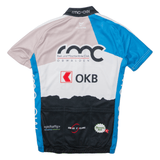 CUORE Cycling Full Zip Mens Jersey Blue High Neck S