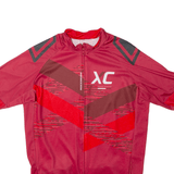 ROCKRIDER Cycling Full Zip Mens Jersey Pink High Neck M