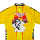 OWAYO Cycling Full Zip Mens Jersey Yellow High Neck M