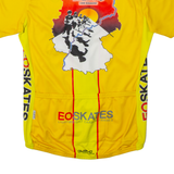 OWAYO Cycling Full Zip Mens Jersey Yellow High Neck M