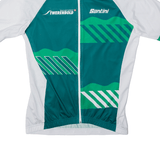 TWERENBOLD Cycling Full Zip Mens Jersey Green High Neck M