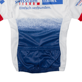 LEVECO Cycling Mens Jersey White 1/2 Zip S