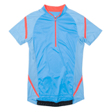 CRANE Cycling Full Zip Mens Jersey Blue High Neck S