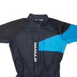 BTWIN Cycling Mens Jersey Blue High Neck S