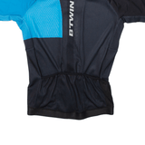 BTWIN Cycling Mens Jersey Blue High Neck S