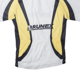 BRUNEX Cycling Shirt Mens Jersey Yellow 1/2 Zip L