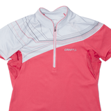 CRAFT Cycling Shirt Mens Jersey Pink 1/2 Zip M