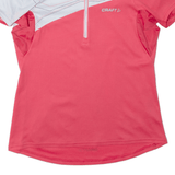 CRAFT Cycling Shirt Mens Jersey Pink 1/2 Zip M