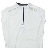 PROTECTIVE Cycling Shirt Mens Jersey White Sleeveless 1/4 Zip M