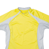 VAUDE Cycling Shirt Mens Jersey Yellow 1/4 Zip S