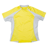 VAUDE Cycling Shirt Mens Jersey Yellow 1/4 Zip S