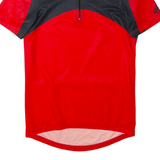 ADIDAS Cycling Shirt Mens Jersey Red 1/4 Zip M
