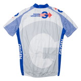 Cycling Shirt Mens Jersey White 1/2 Zip M