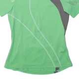 Cycling Shirt Womens Jersey Green 1/4 Zip S