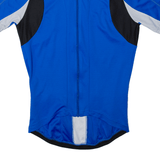 ENDURA Cycling Shirt Full Zip Mens Jersey Blue High Neck M