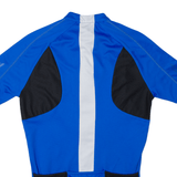 ENDURA Cycling Shirt Full Zip Mens Jersey Blue High Neck M