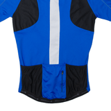ENDURA Cycling Shirt Full Zip Mens Jersey Blue High Neck M