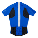 ENDURA Cycling Shirt Full Zip Mens Jersey Blue High Neck M