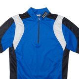 GONSO Cycling Shirt Mens Jersey Blue 1/4 Zip S