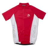 BRIKO Cycling Shirt Mens Jersey Red 1/4 Zip M