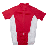 BRIKO Cycling Shirt Mens Jersey Red 1/4 Zip M