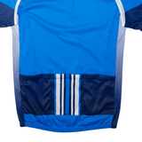 Cycling Shirt Mens Jersey Blue 1/4 Zip M