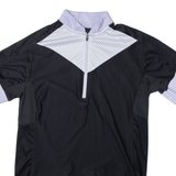 INOC Cycling Shirt Mens Jersey Black 1/2 Zip M