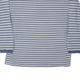 JACK MORGAN Mens Polo Shirt Blue Striped Long Sleeve XL