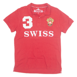 ROBIN RUTH SWISS Mens Polo Shirt Red S